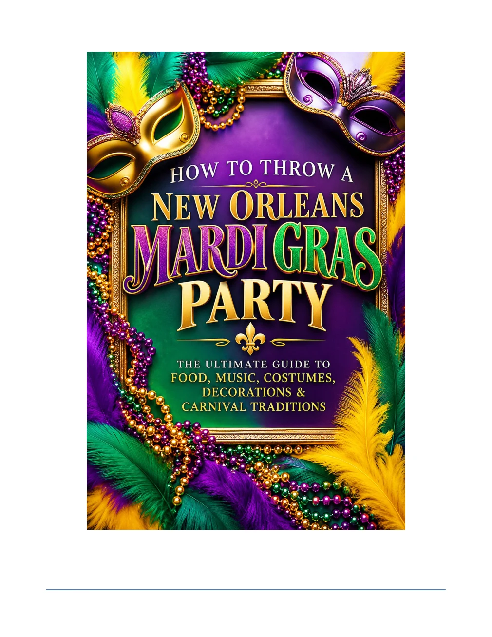 Cover of How to Throw a New Orleans Mardi Gras Party by MG Media