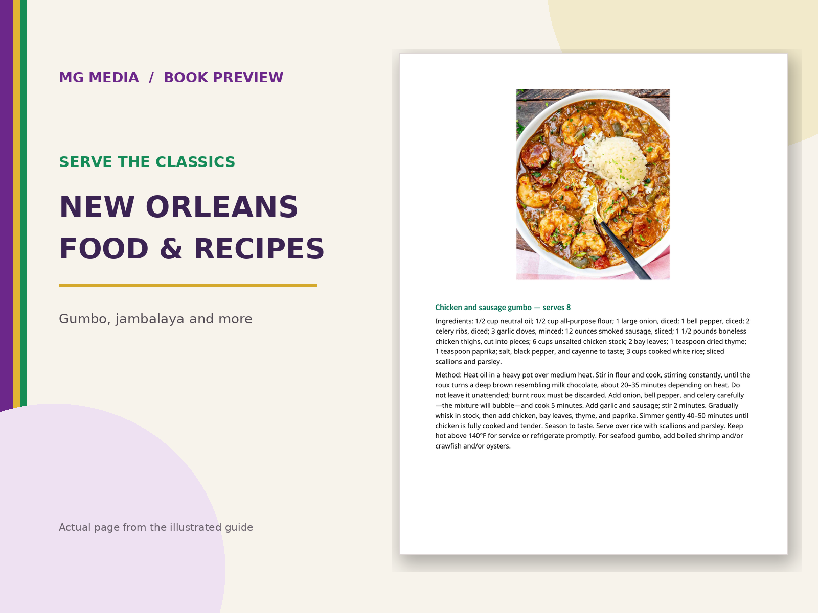 Preview of the New Orleans food chapter
