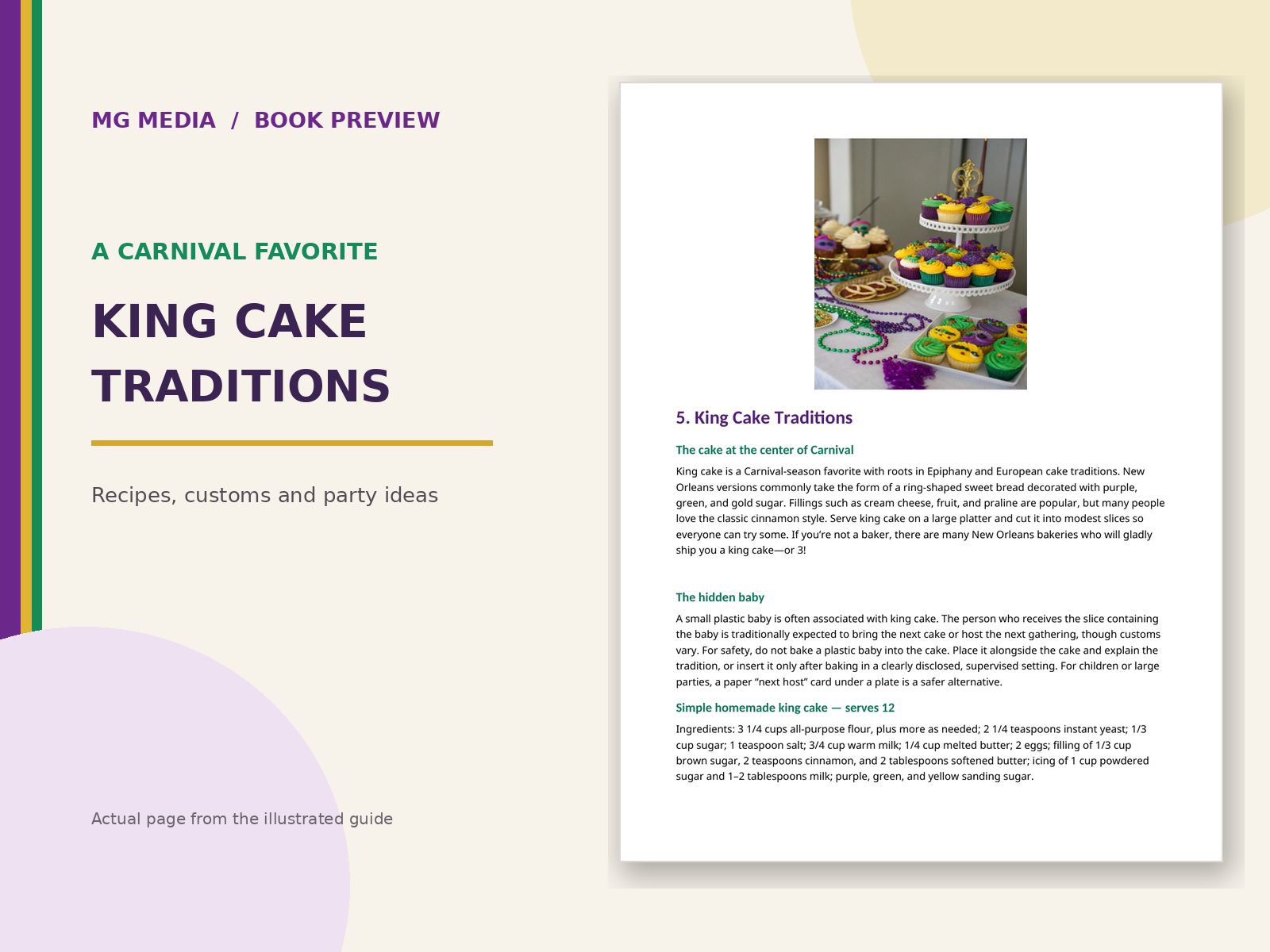 Preview of the king cake chapter